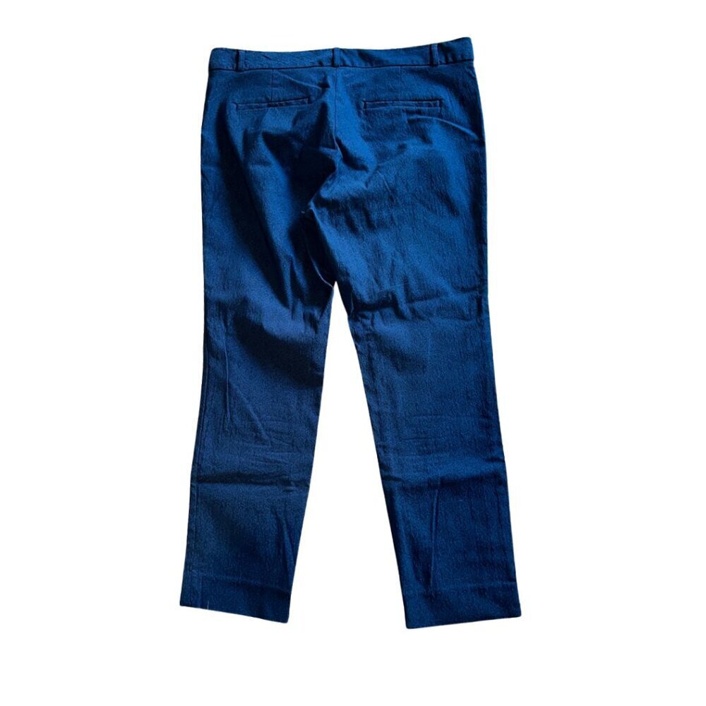 Banana Republic Women's Blue Textured Pants Slacks Size 10 Sloan - Picture 2 of 9